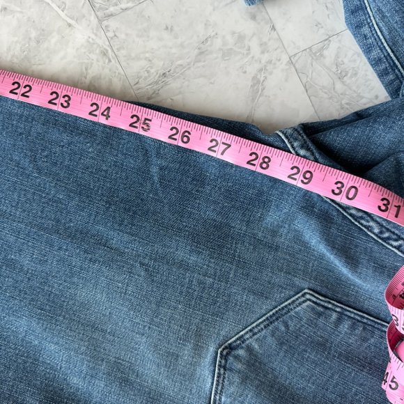 Frame Scalloped High Waist Straight Leg Starwood Jeans - Picture 5 of 5